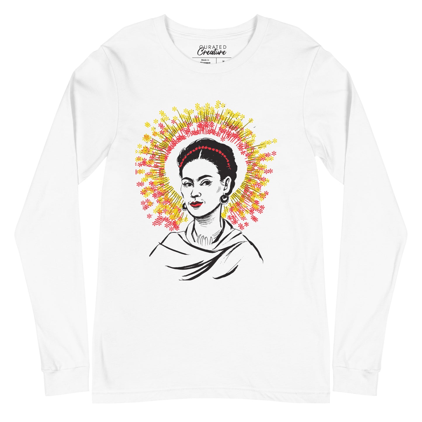 Flores para Frida Unisex Long Sleeve Crewneck